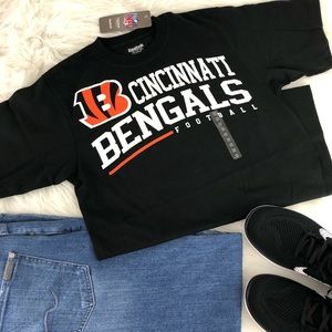 NWT REEBOK Black NFL Cincinnati Bengals Tee